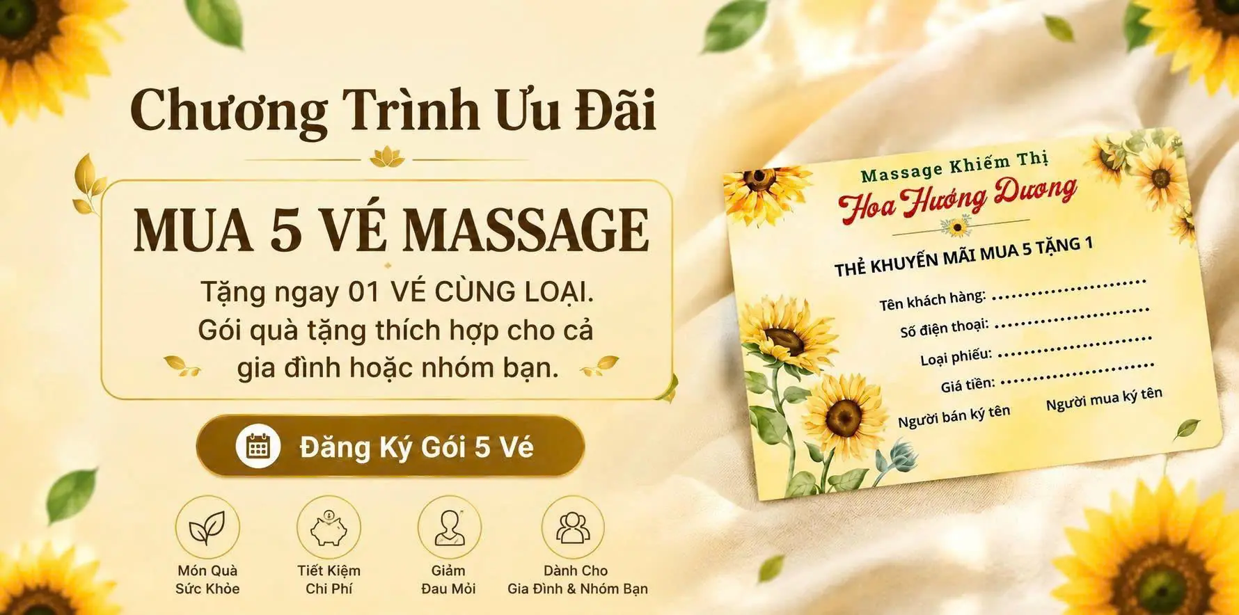 Massage Khiếm Thị Hoa Hướng Dương
