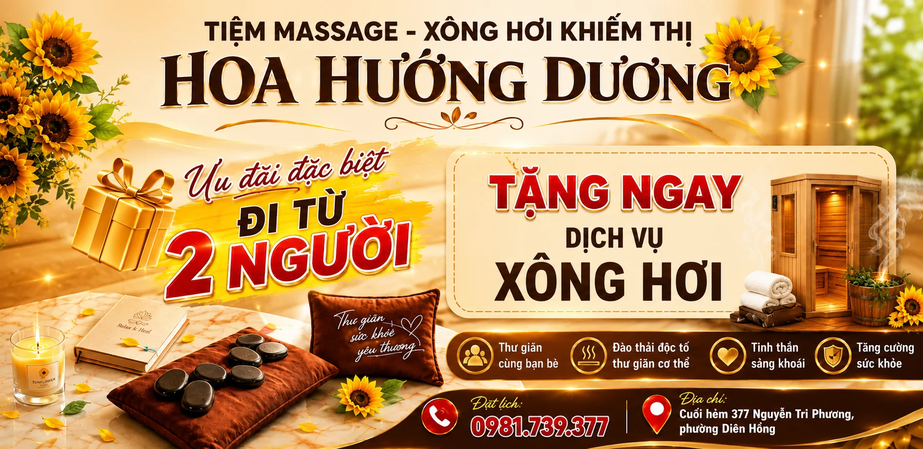 Massage Khiếm Thị Hoa Hướng Dương