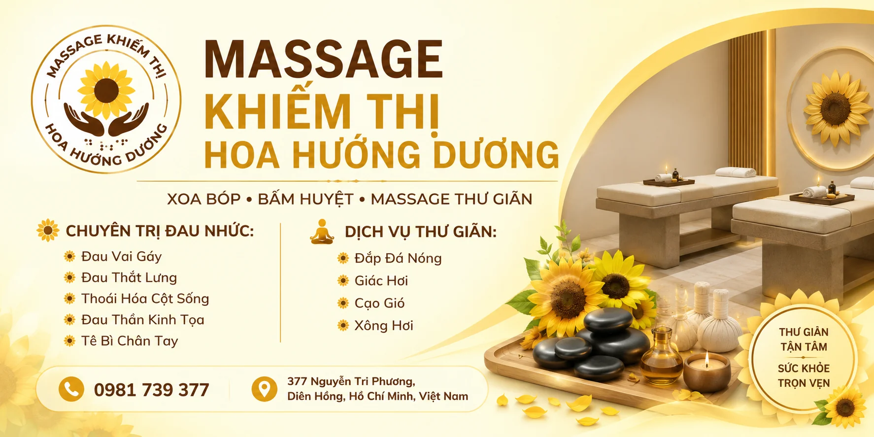 Massage Khiếm Thị Hoa Hướng Dương